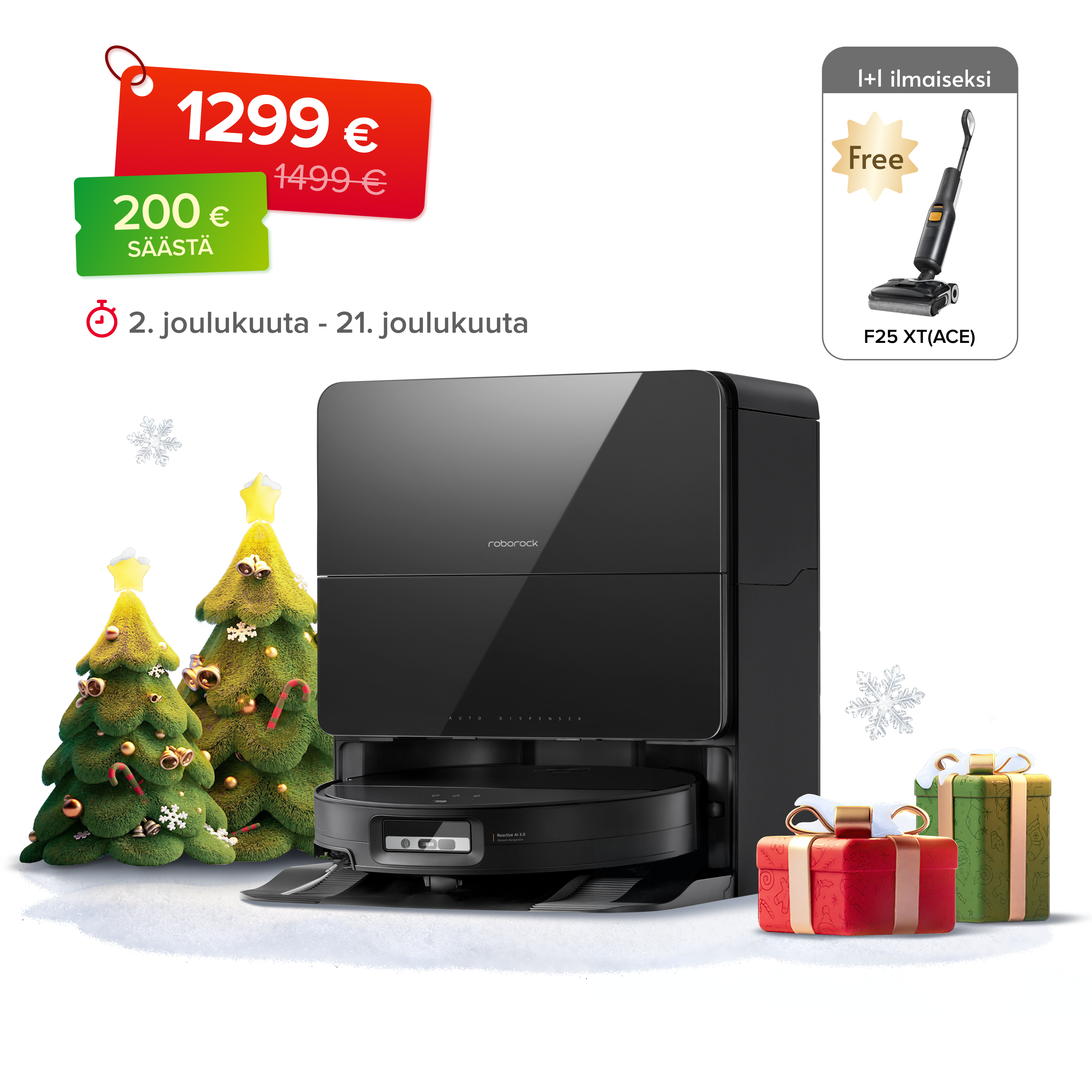 Roborock Saros 10(Parannettu S8 MaxV UItra)