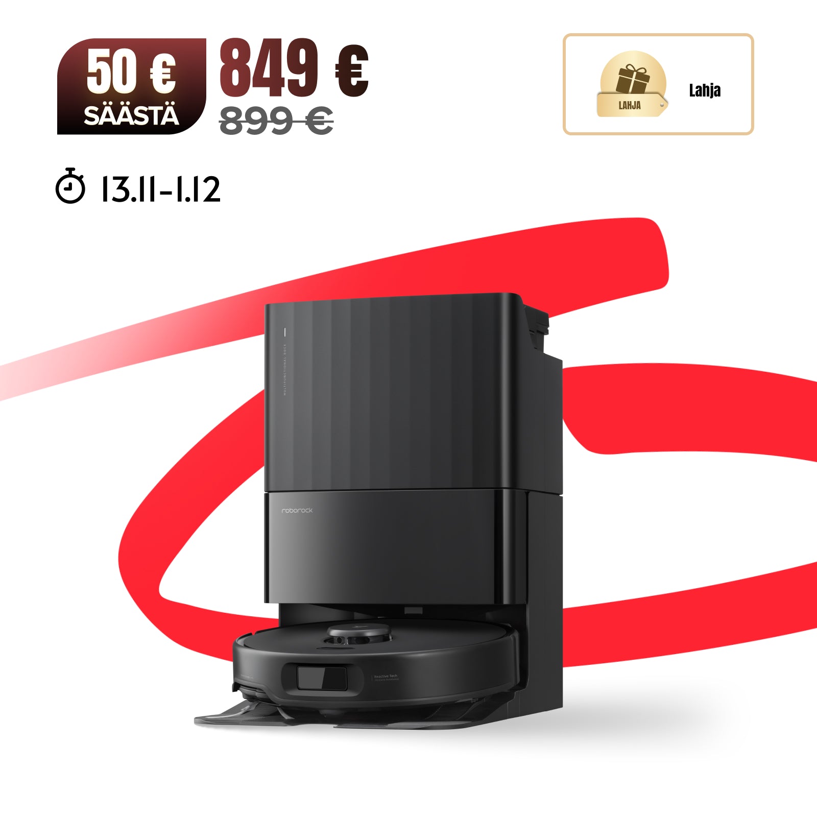 Roborock Qrevo Edge S5A -robotti-imuri monitoimitelakalla 3.0