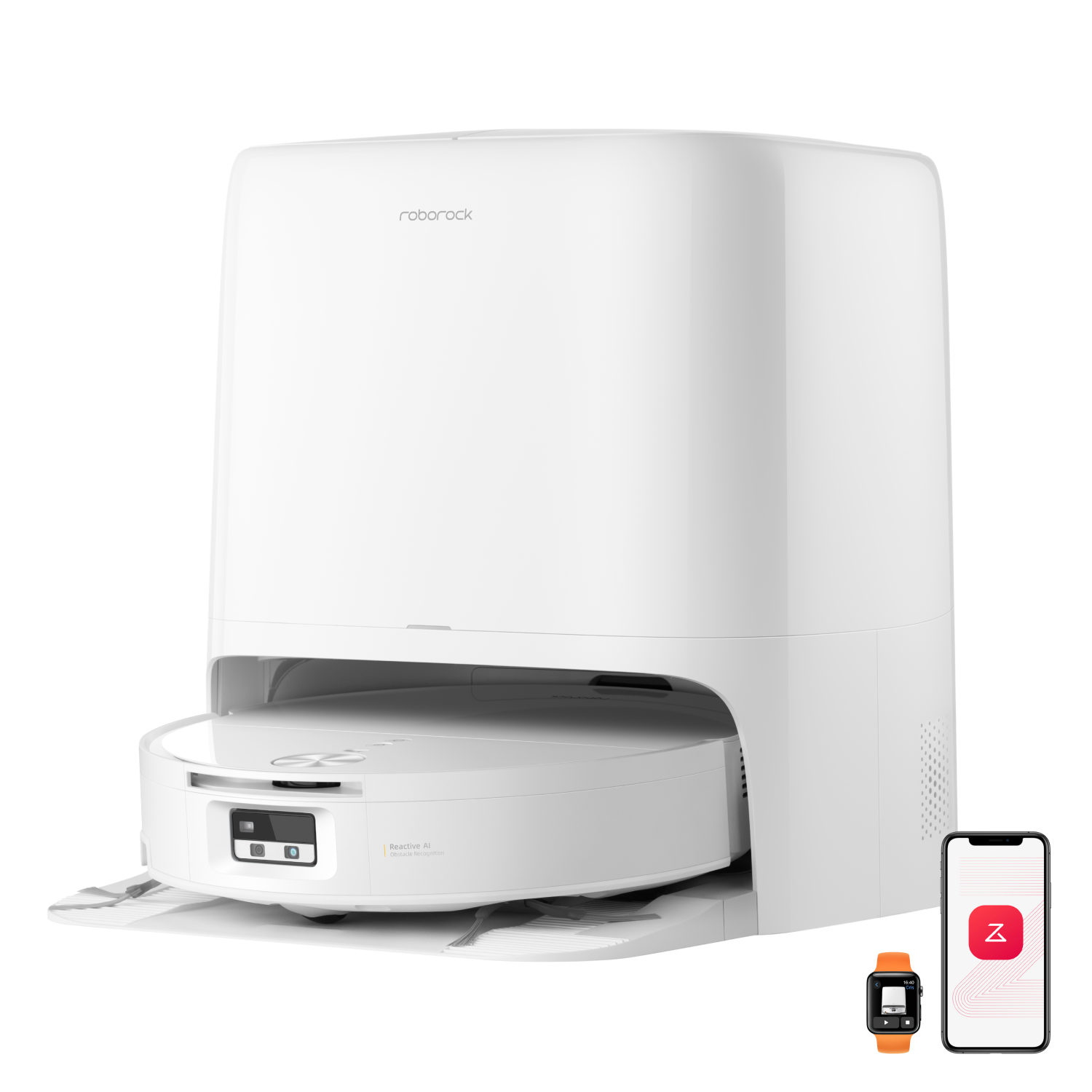 Roborock Qrevo Edge 2 Flow, rullamopilla ja paineistetulla SpiraFlow 2.0 -itsepuhdistusjärjestelmällä varustettu robotti-imuri