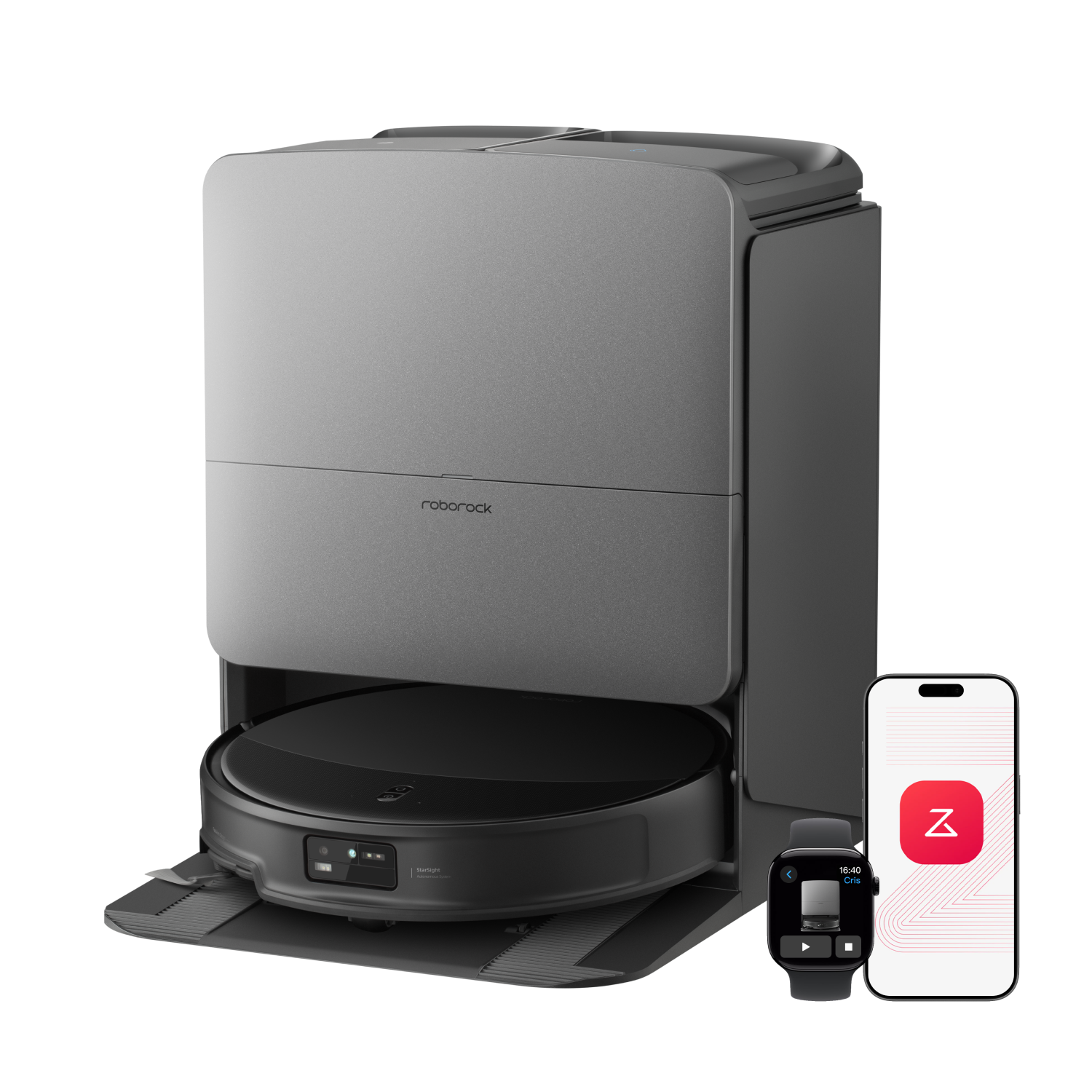 Roborock Saros 20 Robotti-imuri– AdaptiLift®-alusta 3.0 ylittää kynnykset sulavasti, tarjoaa 36 000 Pa:n imutehon