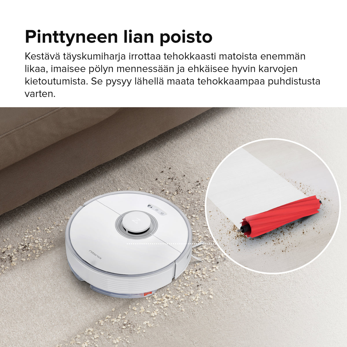 Roborock Q7 Max+ -robotti-imuri automaattisesti tyhjennettävällä