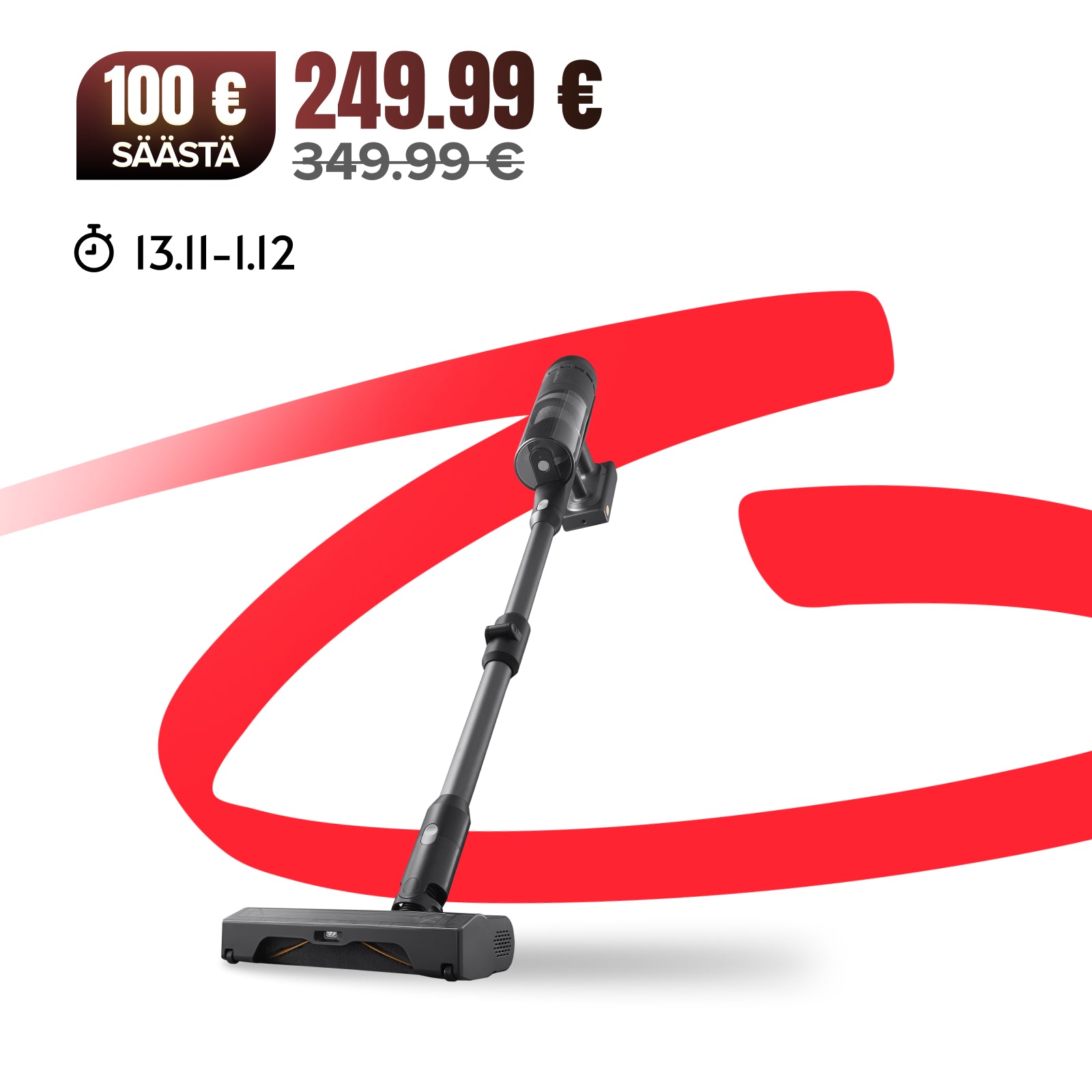 Roborock H60 Ultra 3-in-1 Akkupölynimuri Power-Detect -tekniolla