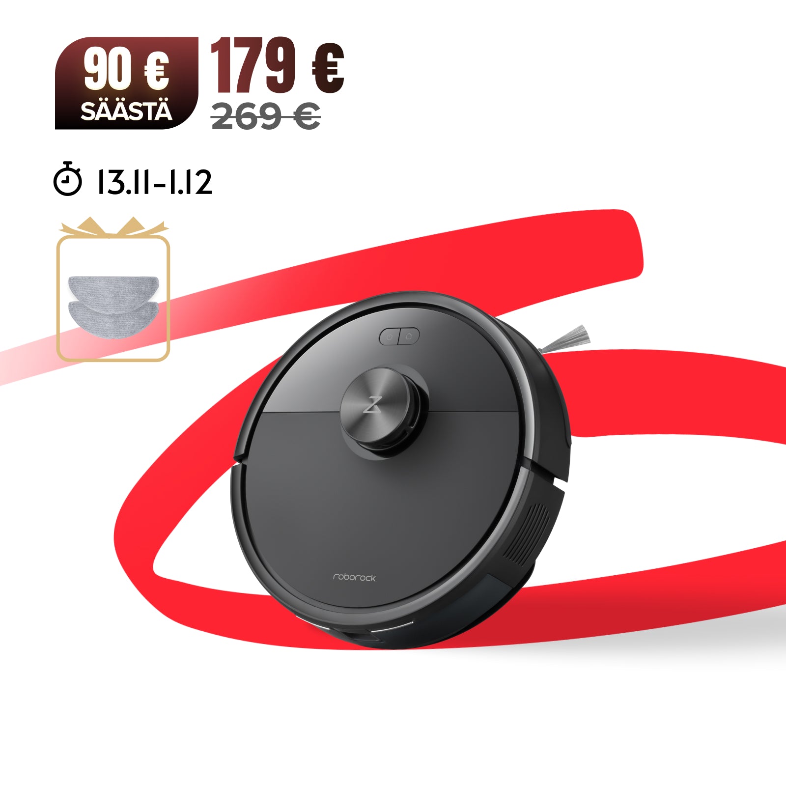 Roborock Q7 M5 Set (Parannettu Q7 Max) -robotti-imuri 10 000 Pa imuteholla