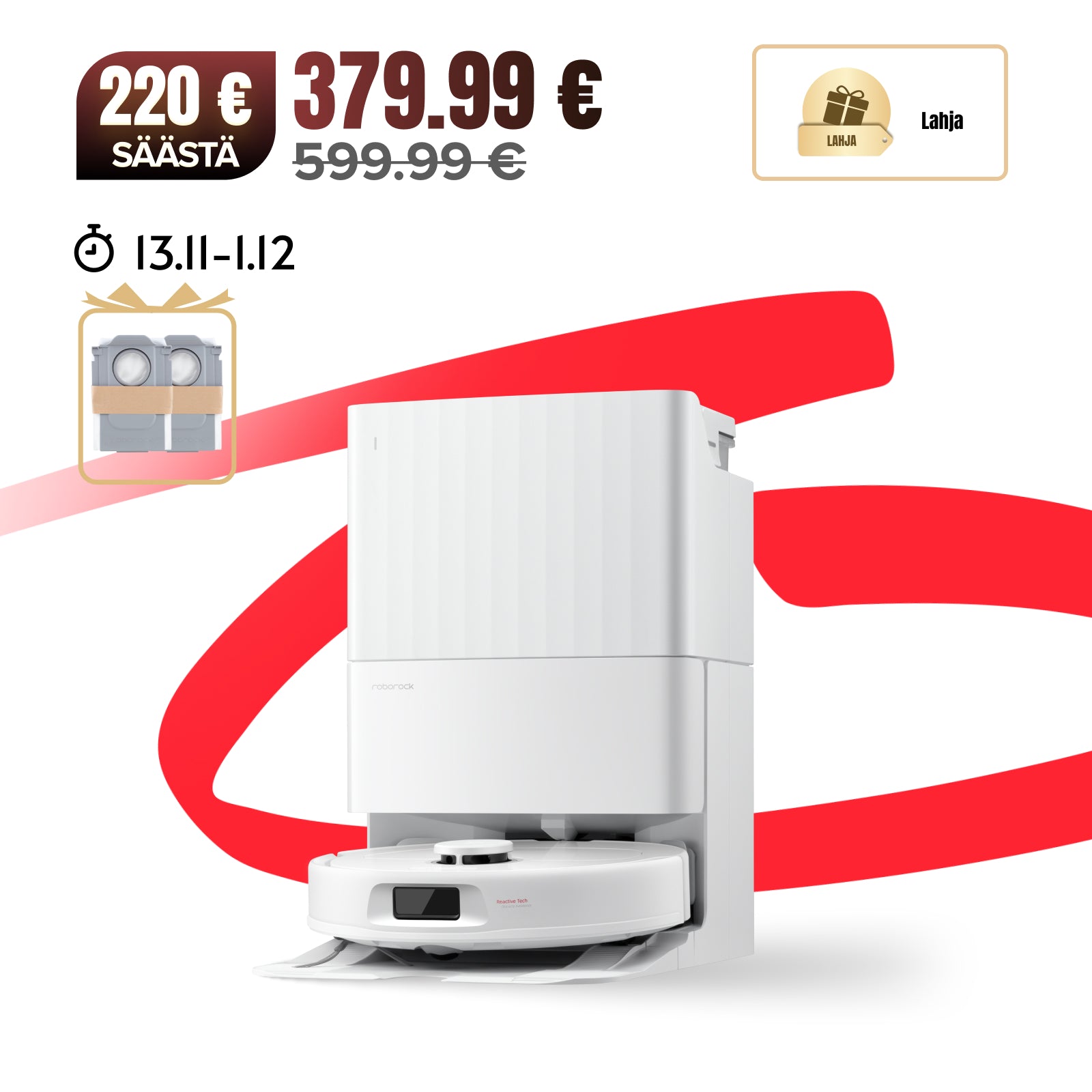 Roborock QV 35A Set - robotti-imuri monitoimitelakalla