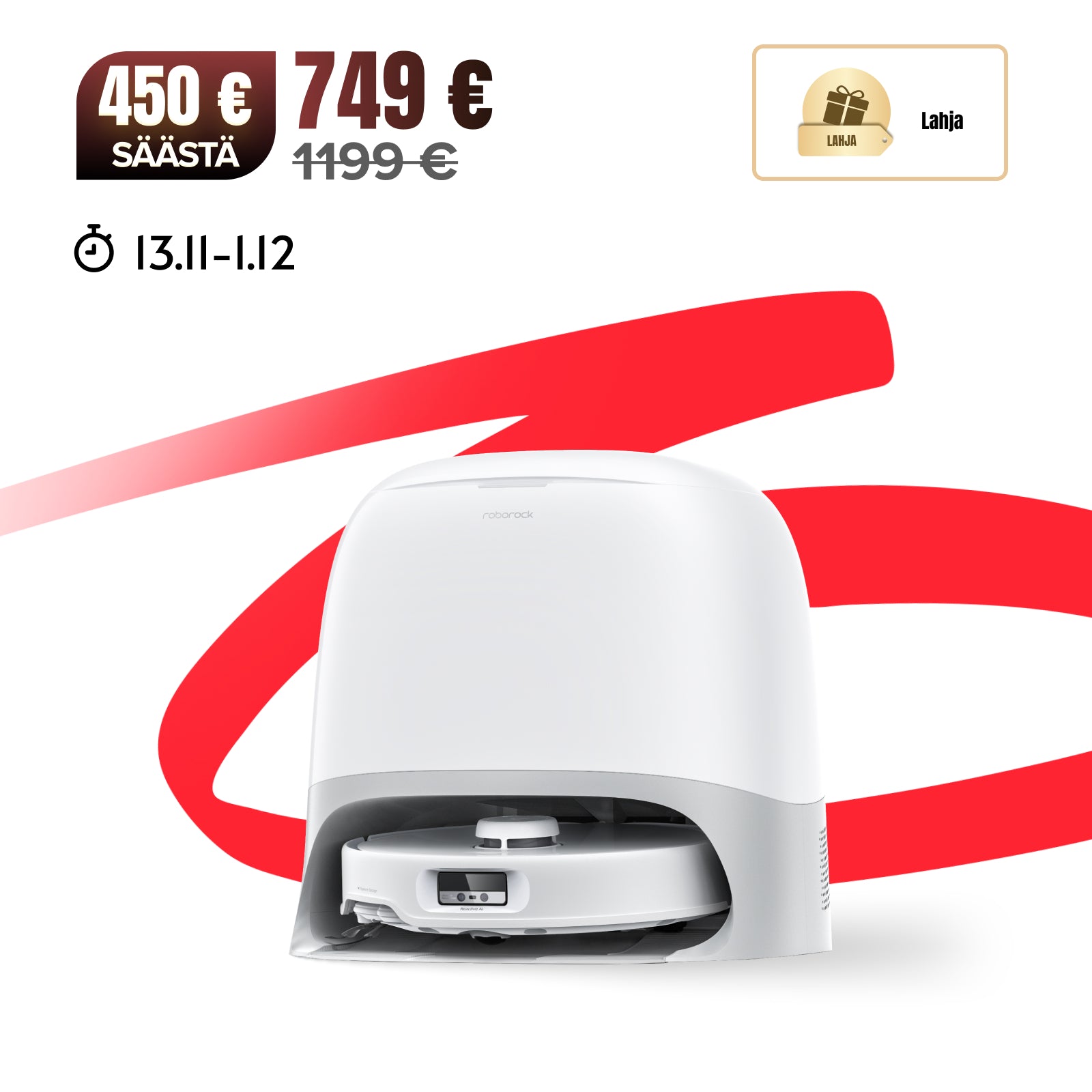 Roborock Qrevo Curv -robotti-imuri tyylikkäällä monitoimitelakalla 3.0