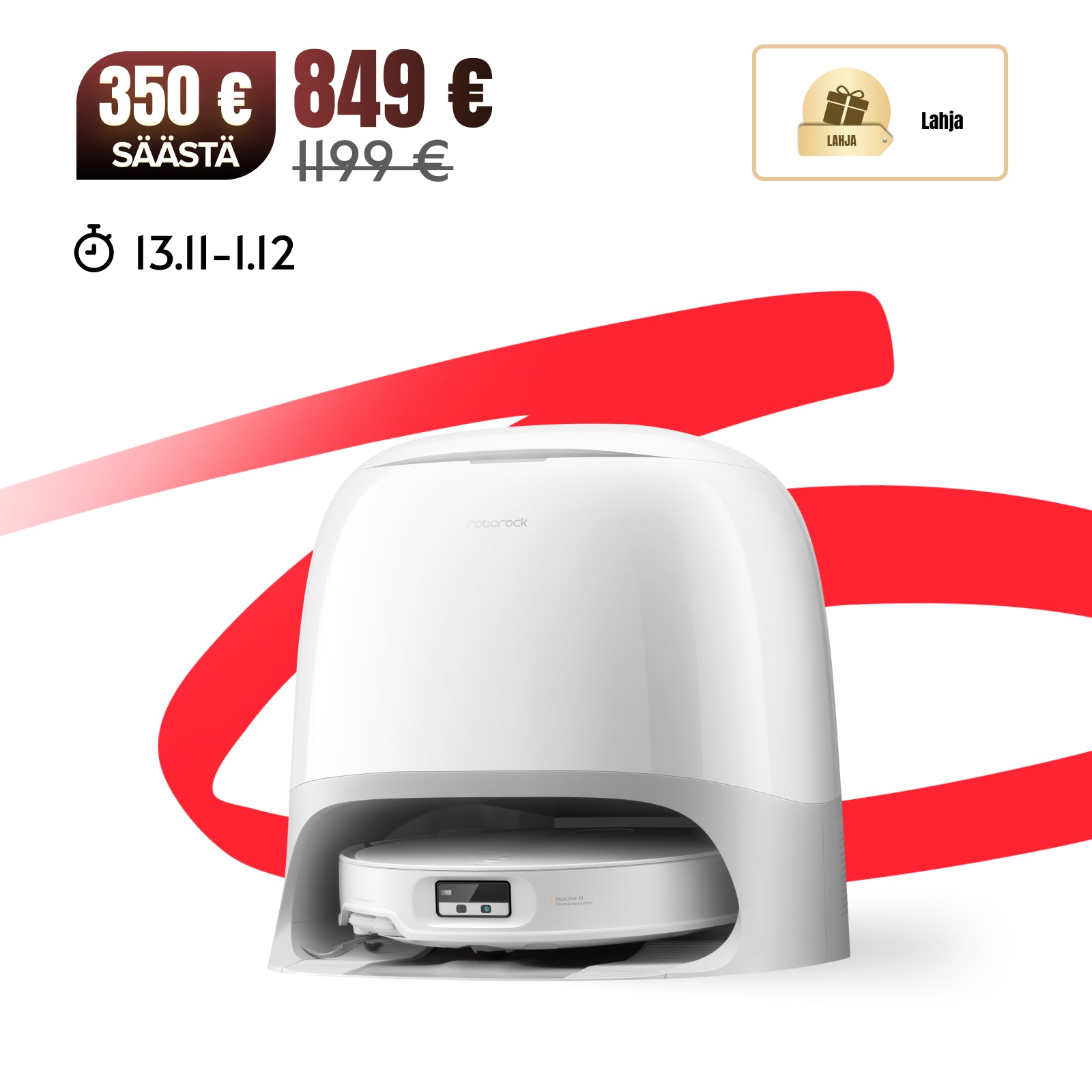 Roborock Qrevo CurvX -robotti-imuri – jopa 22 000 Pa imuteho ja 7,98 cm ultraohut muotoilu