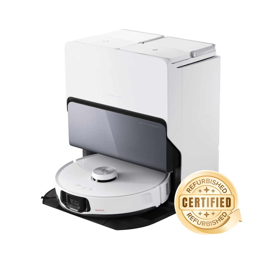 Roborock S8 MaxV Ultra -robotti-imuri monitoimitelakalla RockDock® Ultra 8-in-1-- 90% kuin uusi