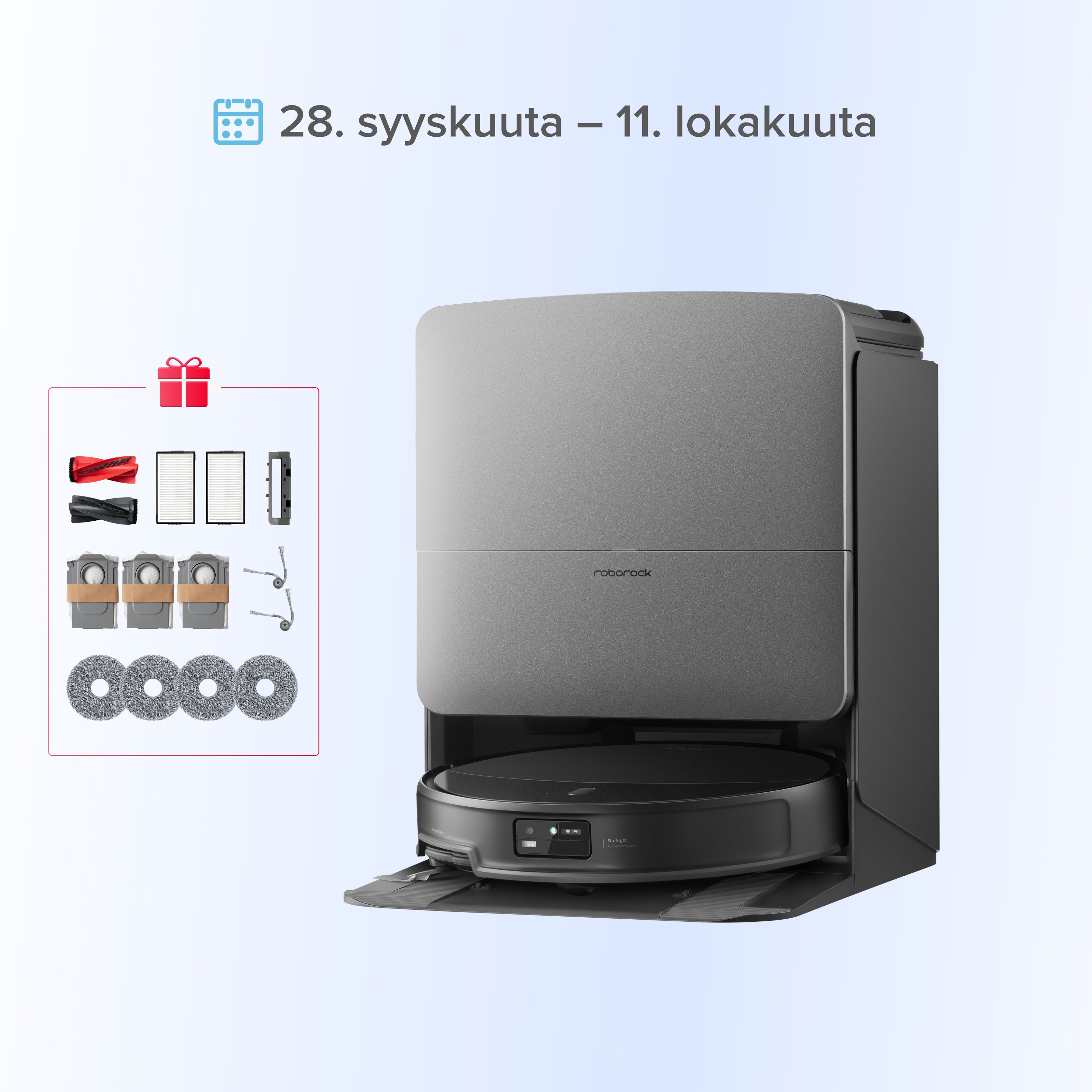 Roborock Saros 20 Robotti-imuri– AdaptiLift®-alusta 3.0 ylittää kynnykset sulavasti, tarjoaa 36 000 Pa:n imutehon Image