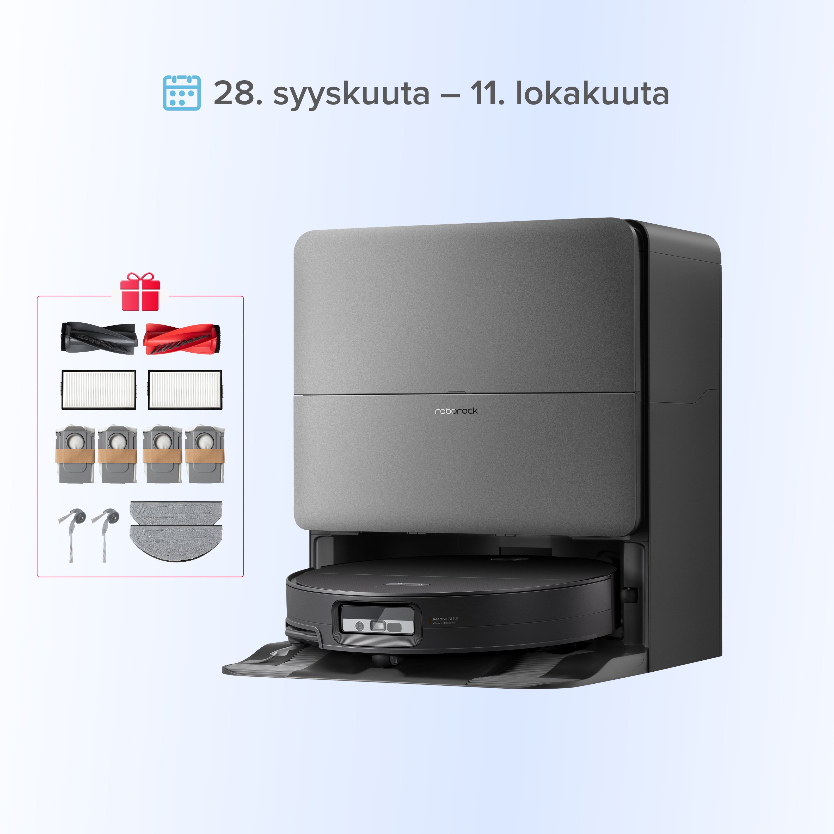 Roborock Saros 20 Sonic -robotti-imuri upouudella RockDock®:lla Image