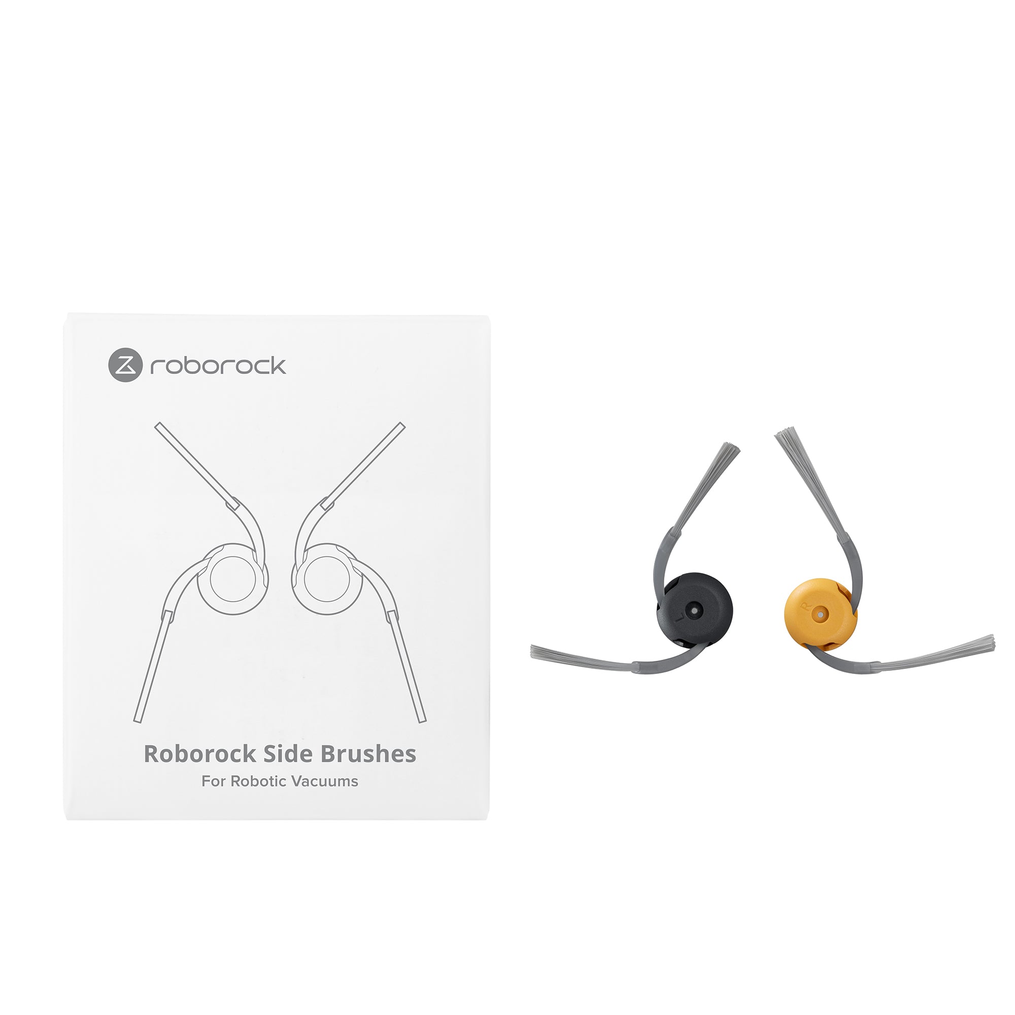 Roborock-sivuharjat Qrevo Curv 2 Flow -malliin, 2 kpl